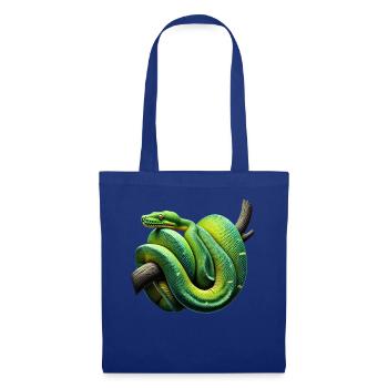 Green Tree Python Snakes Lover Terrarium - Tote Bag - royal blue - Front