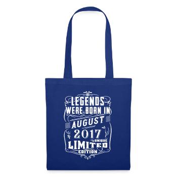 Birthday August 2017 Year Limited Edition Legend - Tote Bag - royal blue - Front