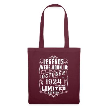 Anniversaire Octobre 1924 Édition Limitée Légende - Sac en tissu - bordeaux - Devant