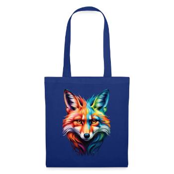 Lustiges Fuchs Fox Kunst Tier Natur Wildtier Tiere - Stoffbeutel - Royalblau - Vorne