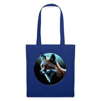 Lustiges Fuchs Fox Kunst Tier Natur Wildtier Tiere - Stoffbeutel - Royalblau - Vorne