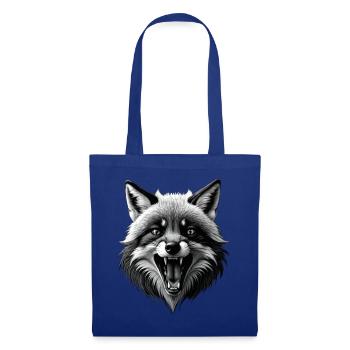 Drôle Renard Renard Art Animal Nature Animaux Animaux Sauvages - Sac en tissu - bleu royal - Devant
