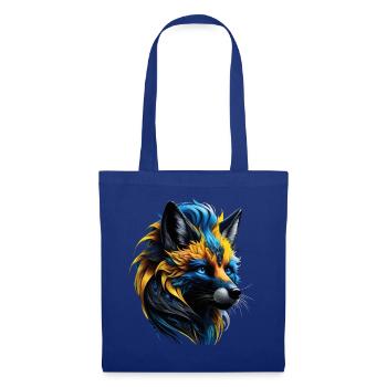 Lustiges Fuchs Fox Kunst Tier Natur Wildtier Tiere - Stoffbeutel - Royalblau - Vorne