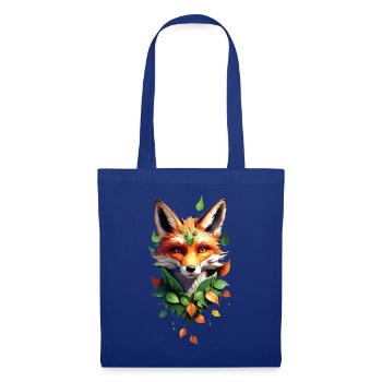 Lustiges Fuchs Fox Kunst Tier Natur Wildtier Tiere - Stoffbeutel - Royalblau - Vorne