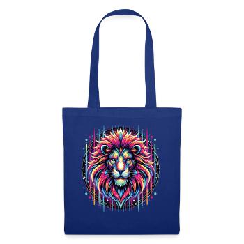 Lion Lover Wildlife Safari Art Lion Colorful - Tote Bag - royal blue - Front