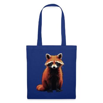 Raccoon Motif Animal Lover Art Artwork - Tote Bag - royal blue - Front