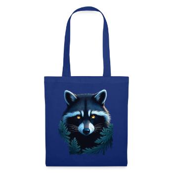 Raccoon Motif Animal Lover Art Artwork - Tote Bag - royal blue - Front