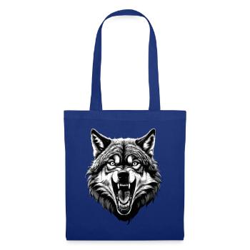 Wolf Lover Wild Animal Art Wolf Colorful Animal - Tote Bag - royal blue - Front