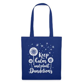 Dandelion Dandelion Lover Floral Floral - Sac en tissu - bleu royal - Devant