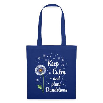 Dandelion Dandelion Lover Floral Floral - Sac en tissu - bleu royal - Devant