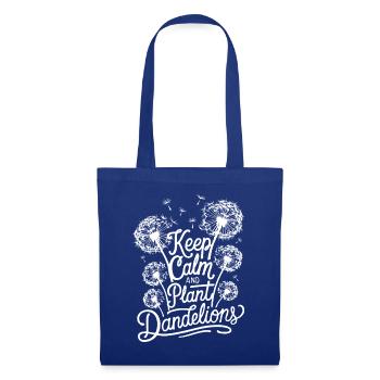 Dandelion Dandelion Lover Floral Floral - Sac en tissu - bleu royal - Devant