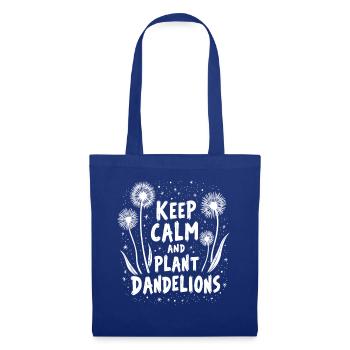 Dandelion Dandelion Lover Floral Floral - Sac en tissu - bleu royal - Devant