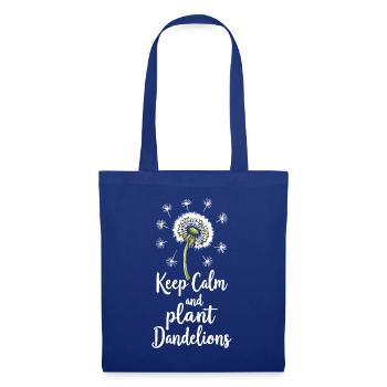 Dandelion Dandelion Lover Floral Floral - Sac en tissu - bleu royal - Devant