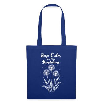 Dandelion Dandelion Lover Floral Floral - Sac en tissu - bleu royal - Devant