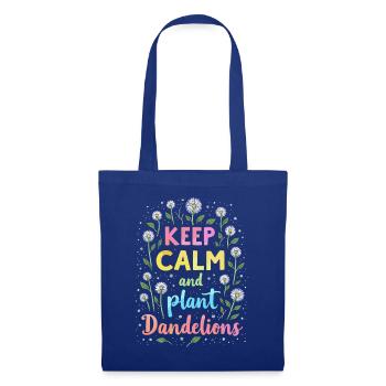 Dandelion Dandelion Lover Floral Floral - Sac en tissu - bleu royal - Devant