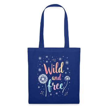 Dandelion Dandelion Lover Floral Floral - Sac en tissu - bleu royal - Devant