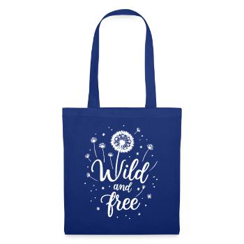 Dandelion Dandelion Lover Floral Floral - Sac en tissu - bleu royal - Devant
