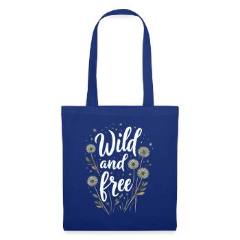 Dandelion Dandelion Lover Floral Floral - Sac en tissu - bleu royal - Devant