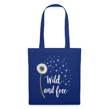 Dandelion Dandelion Lover Floral Floral - Sac en tissu - bleu royal - Devant