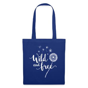 Dandelion Dandelion Lover Floral Floral - Sac en tissu - bleu royal - Devant