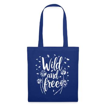 Dandelion Dandelion Lover Floral Floral - Sac en tissu - bleu royal - Devant