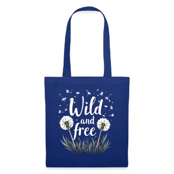Dandelion Dandelion Lover Floral Floral - Sac en tissu - bleu royal - Devant