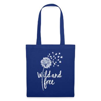 Dandelion Dandelion Lover Floral Floral - Sac en tissu - bleu royal - Devant
