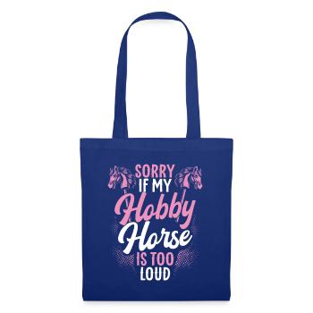 Hobby Horsing Hobby Cheval Cheval Équitation - Sac en tissu - bleu royal - Devant