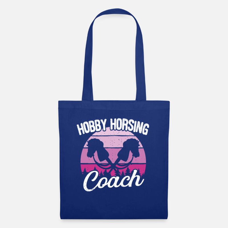 Hobby Horsing Trainer Steckenpferd Pferde Reiten - Stoffbeutel - Royalblau