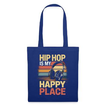 Music My Happy Place Music Lover DJ Headphones - Tote Bag - royal blue - Front