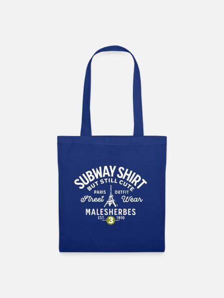 Pariser U-Bahn-Hemd malesherbes - Stoffbeutel - Royalblau