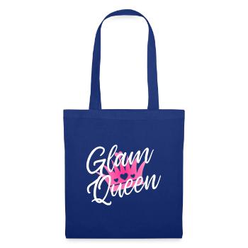 Glamour Queen Königin Prinzessin Pink - Stoffbeutel - Royalblau - Vorne