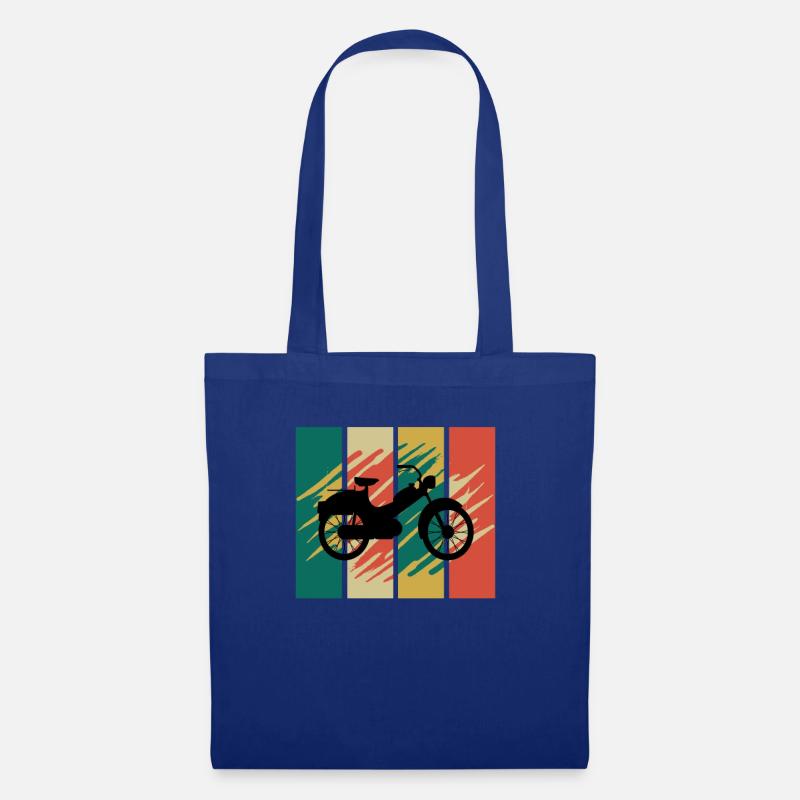Mobylette Mobylette Mobylette Mobylette Mokick - Sac en tissu - bleu royal