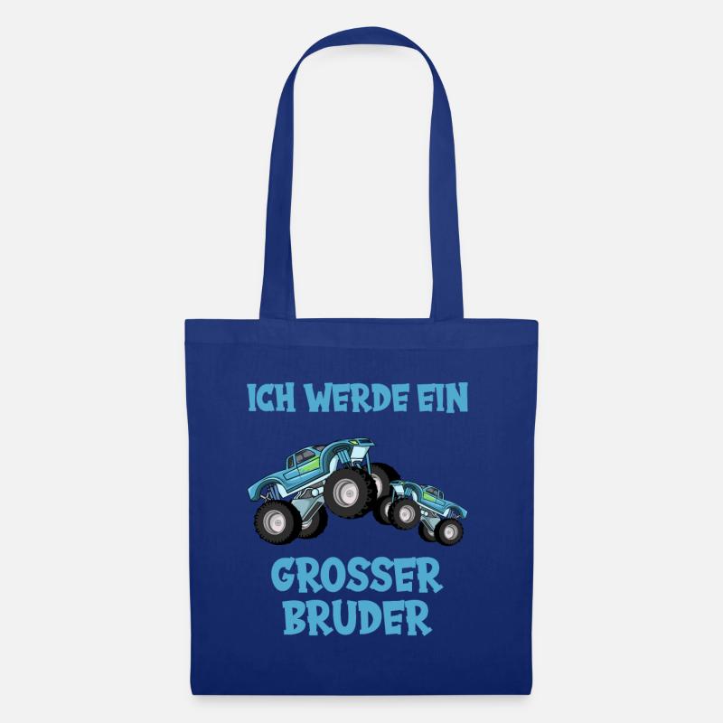 Ich werde großer Bruder - Stoffbeutel - Royalblau