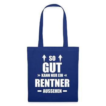 So gut kann ein Rentner aussehen Rente Rentner - Stoffbeutel - Royalblau - Vorne