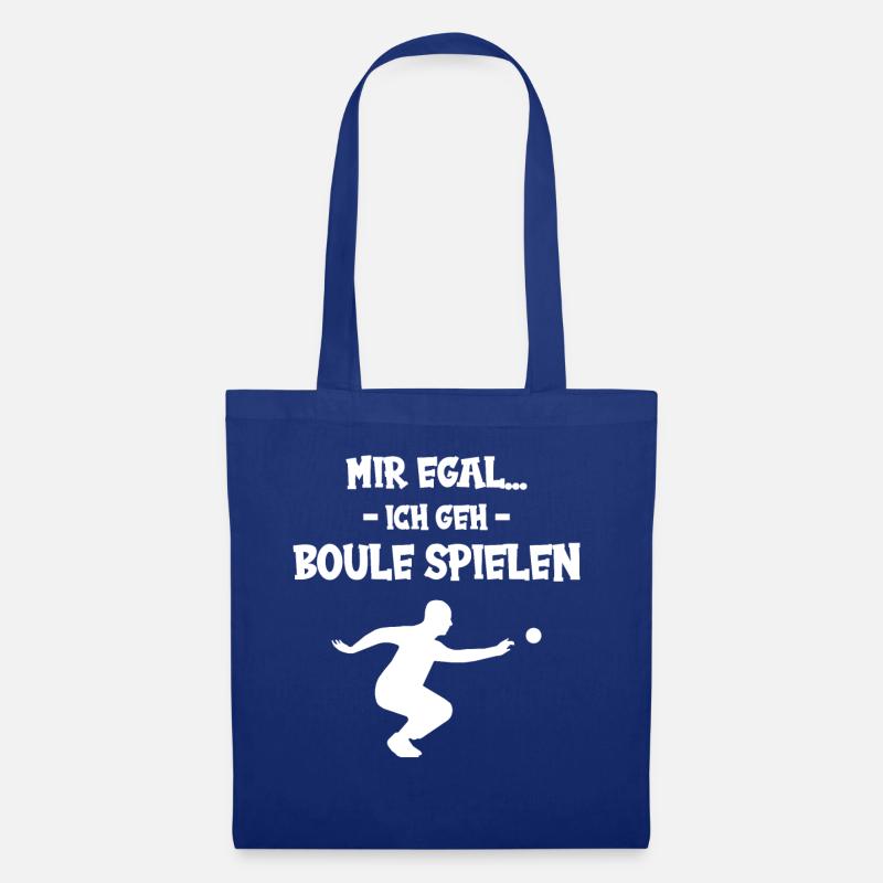 Mir egal Boule Spielen - Stoffbeutel - Royalblau