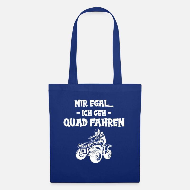 Mir egal Quad - Stoffbeutel - Royalblau