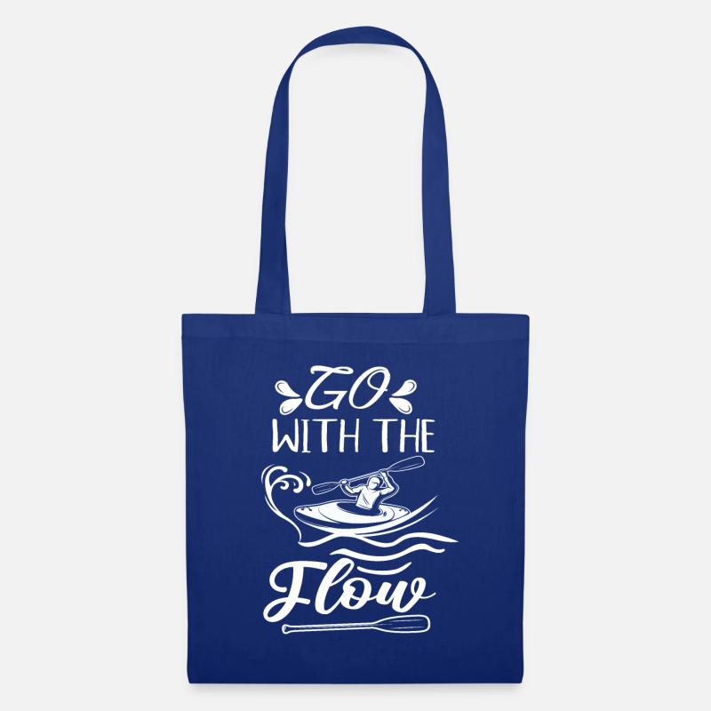 GO WITH THE FLOW - Stoffbeutel - Royalblau