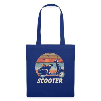 Scooter Motorroller Mofa Moped Roller - Tote Bag - royal blue - Front