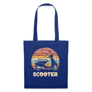 Scooter Motorroller Mofa Moped Roller - Tote Bag - royal blue - Front