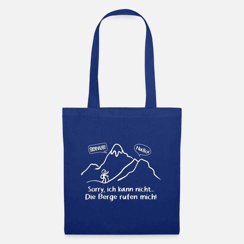 Die Berge rufen... - Stoffbeutel - Royalblau