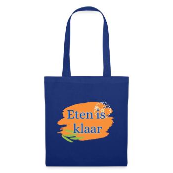 Eten is klaar - Stoffbeutel - Royalblau - Vorne