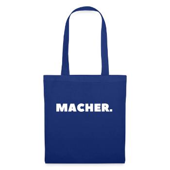 Macher - Stoffbeutel - Royalblau - Vorne