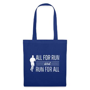 Love Running Zitat - Laufen Läufer Motivation - Stoffbeutel - Royalblau - Vorne