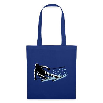 Ski, ski - Sac en tissu - bleu royal - Devant