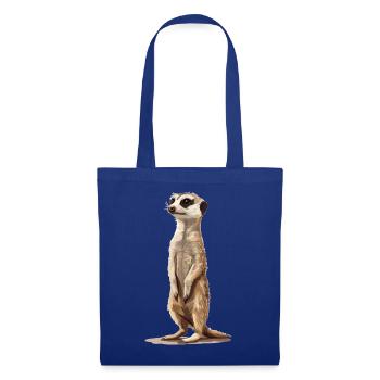 Meerkat Erdmännchen - Stoffbeutel - Royalblau - Vorne
