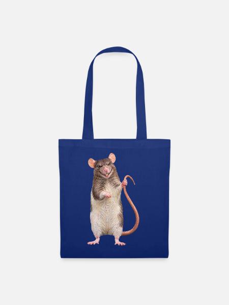 Ratte - Stoffbeutel - Royalblau