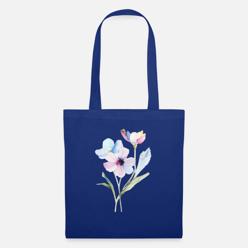Tiny Flower - Tote Bag - royal blue