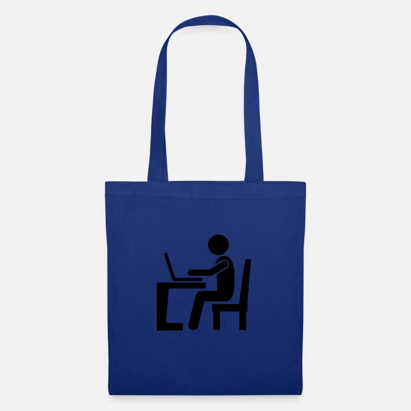 computer work - Stoffbeutel - Royalblau