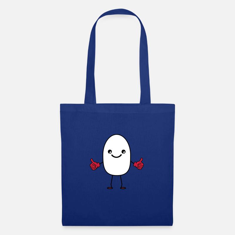 laughing egg - Tote Bag - royal blue